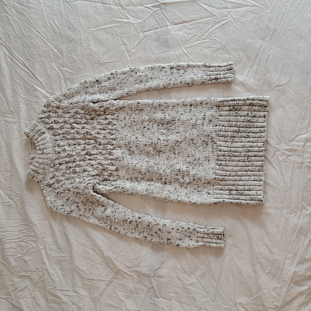 American Eagle Cream Turtleneck Sweater Dress